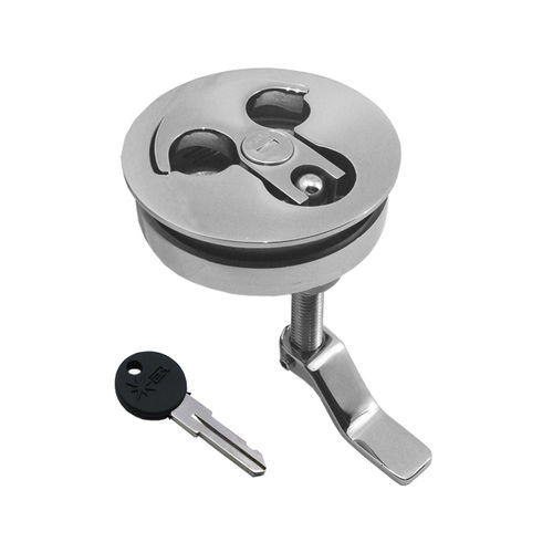Pestillo para barco - 9205A - Foresti & Suardi - con cerradura / de acero inoxidable / para paneles