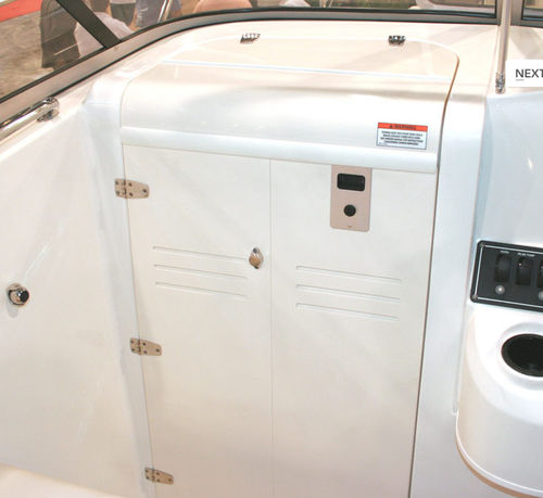 Puerta de descenso - Teak Isle Mfg. - para barco / con bisagra lateral