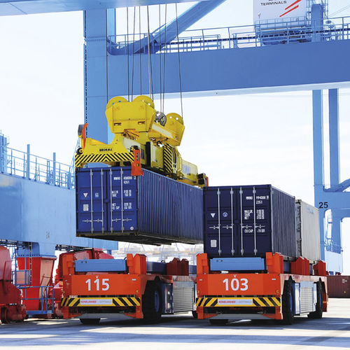 Vehículo de guiado automático con guiado automático - LIFT - Konecranes - para contenedores