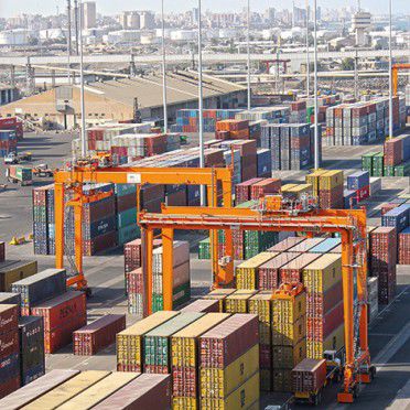Grúa apiladora de contenedores con neumáticos - RTG - Liebherr-International Deutschland