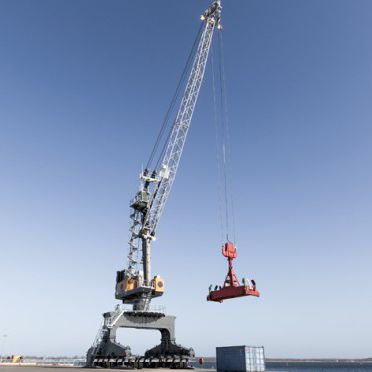 Grúa portuaria - LPM Series - Liebherr-International Deutschland - sobre carril / con neumáticos