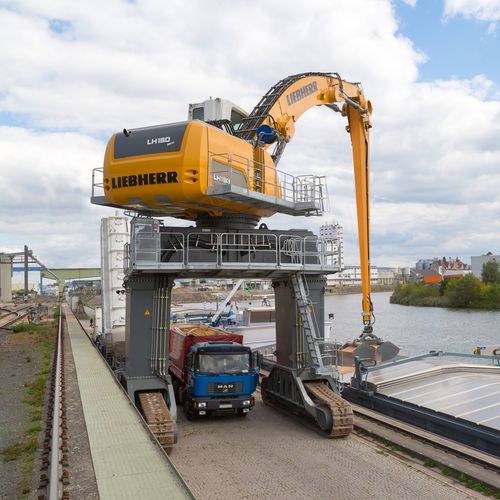 Grúa portuaria - LH 50 C / LH 110 C / LH 150 C - Liebherr-International Deutschland - articulada / con orugas