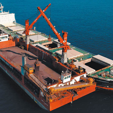 Grúa para buque grúa - CBG series - Liebherr-International Deutschland - sobre muelle flotante / para carga pesada / de brazo articulado