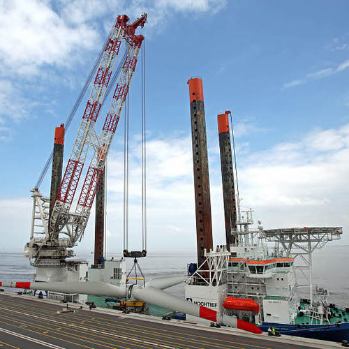 Grúa para buque grúa - CAL Series - Liebherr-International Deutschland - para carga pesada / de brazo amantillable