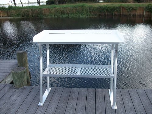 Mesa de limpieza del pescado para pantalán - FCS02-4 - C&M Marine Products - fija