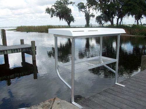 Mesa de limpieza del pescado para pantalán - FCS04-2 - C&M Marine Products - fija