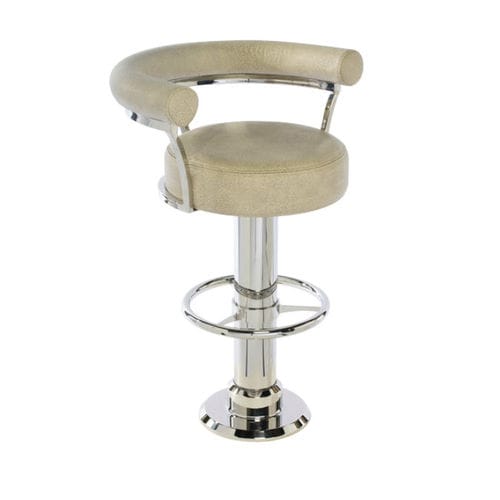 Taburete de bar para buque - NAUTIQUE - Crown Ltd - para yate / de acero inoxidable / base redonda
