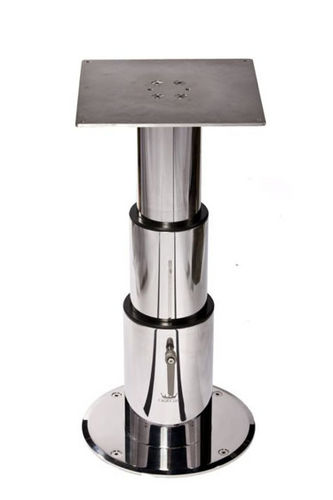 Pie de mesa ajustable - THREE STAGE - Crown Ltd - de acero inoxidable