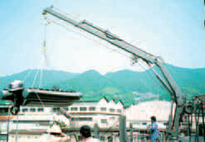 Grúa de cubierta - Mitsui Engineering & Shipbuilding - para buque