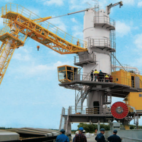 Descargador de buque neumático - NEUERO Industrietechnik GmbH - móvil