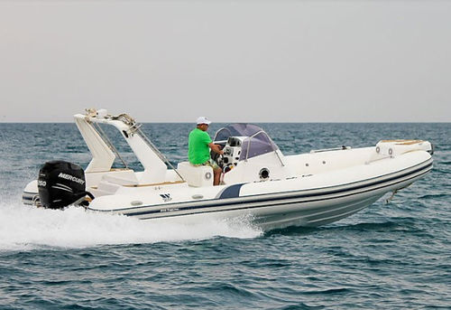 Embarcación neumática fueraborda - TL850 - Tiger Marine - bimotor / semirrígida / con consola central
