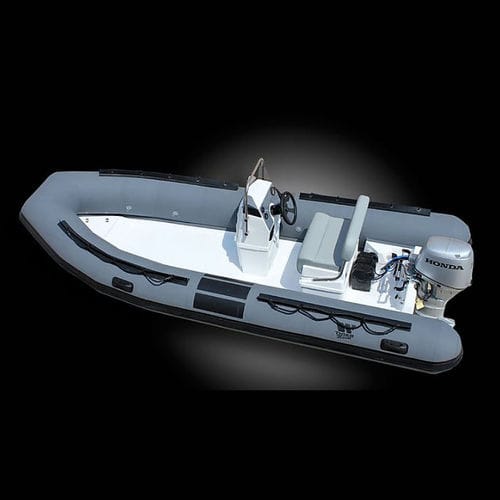 Barco profesional embarcación de apoyo al buceo - DM500 - Tiger Marine - fueraborda / embarcación neumática semirrígida
