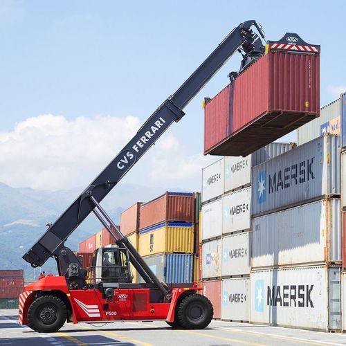 Reach-stacker con spreader superior - F500.RS series - CVS Ferrari - para contenedores llenos