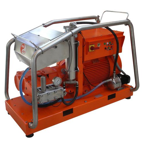 Limpiador de alta presión marino - CE100 Series - DEN-JET Marine Pte - para buque / montado sobre patines / motor eléctrico