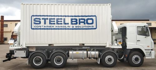 Remolque de carretera - SB362 - Steelbro - portacontenedores / para terminal portuaria / de carga lateral