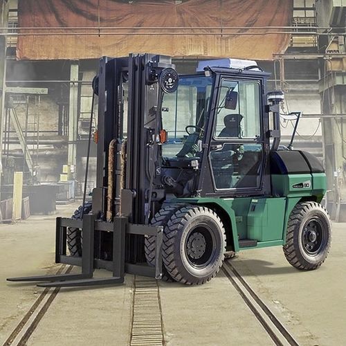 Carretilla elevadora para astillero naval - FD60-100N3 series - Mitsubishi Forklift Trucks - con dirección en todas las ruedas