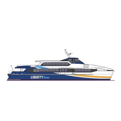 Ferri de pasajeros Ro-Pax - Liberty Lines  - Armon Shipyards - híbrido