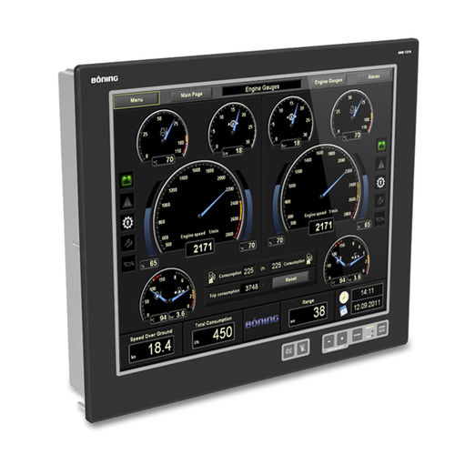 Panel PC para buque - AHD 1219 F  - Böning Automationstechnologie GmbH & Co. KG - para yate / empotrable / táctil