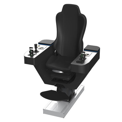 Asiento para operador - COMMANDER XL  - Cleemann Chair-Systems - para buque / con reposabrazos / con puesto de mando incorporado