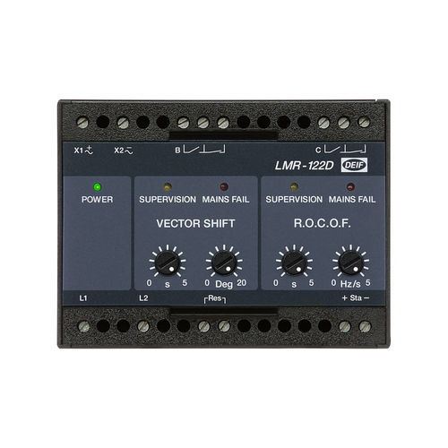 Relé para barco - LMR-122D - DEIF - para buque / protector de tensión para grupos electrógenos