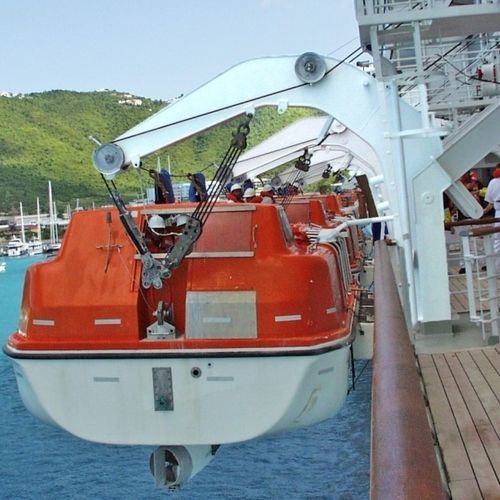 Pescante para buque - D-RT - d-i davit international-hische GmbH - para bote salvavidas / de gravedad