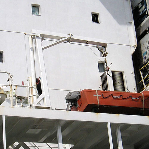 Pescante para barco de salvamento - D-BR - d-i davit international-hische GmbH - para buque / con energía de reserva / de gravedad