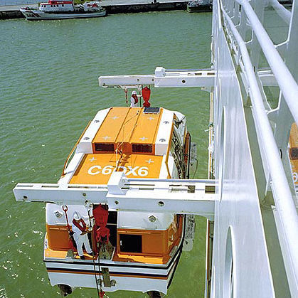 Pescante para buque - D-TT.SP.240 - d-i davit international-hische GmbH - hidráulico / telescópico