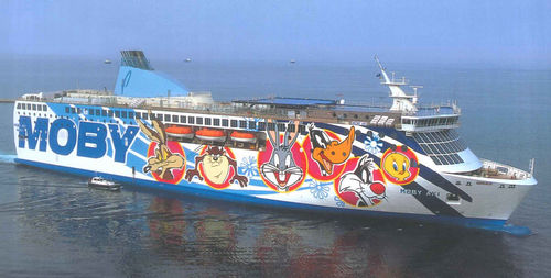 Car-ferry - MOBY AKI - Fincantieri - Cantieri Navali Italiani