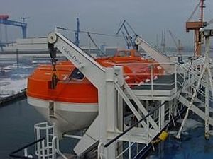 Pescante para buque - GS(L)P - GLOBAL DAVIT - para bote salvavidas / de gravedad