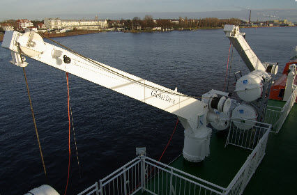 Pescante para buque - LMS.S - GLOBAL DAVIT - para balsa salvavidas / manual