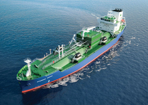 Buque de carga transportador de GNL - HYUNDAI MIPO DOCKYARD
