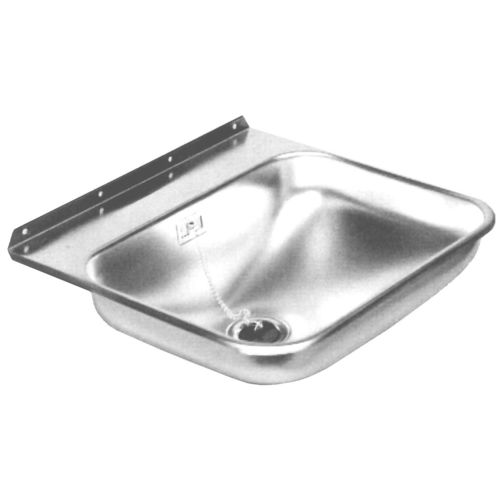 Fregadero cuadrado - TS430 - Loipart AB - de acero inoxidable / para barco