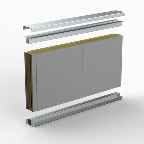 Panel sándwich para tabique de buque - CSG-600 / 70 - NORAC - para aislamiento acústico / de espuma