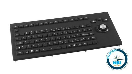 Teclado de ordenador para buque - RKCT92 - NSI - para puerto deportivo / 92 teclas / con trackball
