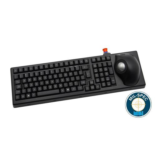 Teclado 101-104 teclas - MKBE104 - NSI - resistente al agua / con trackball / IP65