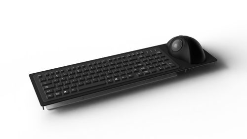 Teclado de ordenador marino - RKTE106 - NSI - 106 teclas / resistente al agua / con trackball