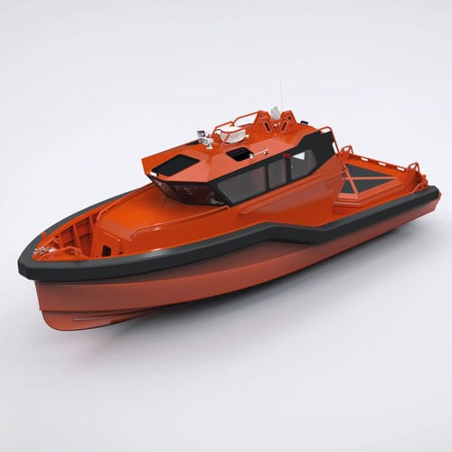 Barco profesional barco de vigilancia - FRSQ 850 A DC TID - Palfinger Marine GmbH - barco de trabajo / hidrojet intraborda / autodrizable