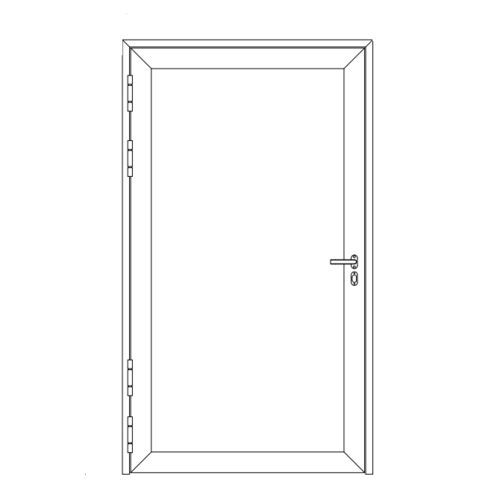 Puerta para buque - Pocadel Oy, - con bisagra lateral / interior / A60