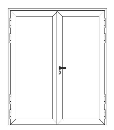 Puerta para buque - Pocadel Oy, - con bisagra lateral / doble / interior