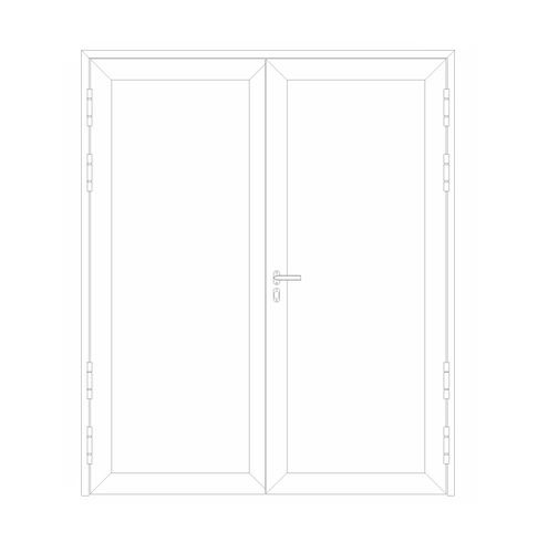 Puerta para buque - Pocadel Oy, - con bisagra lateral / doble / interior