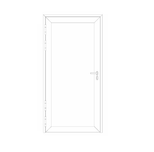 Puerta para buque - Pocadel Oy, - con bisagra lateral / interior / A60