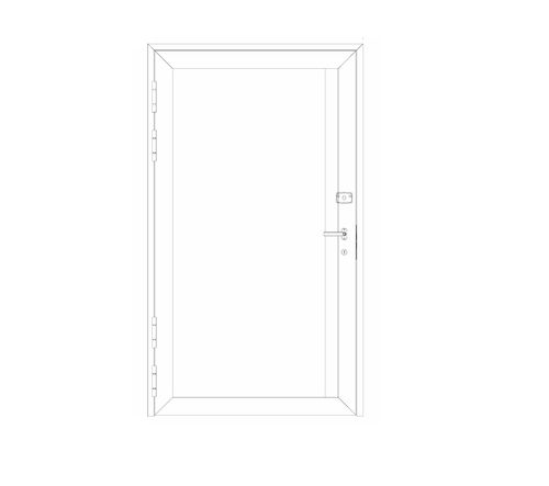 Puerta para buque - Pocadel Oy, - con bisagra lateral / interior / A60