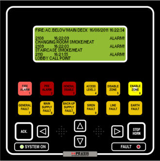Sistema de alarma para buque - Praxis Automation Technology - de incendio
