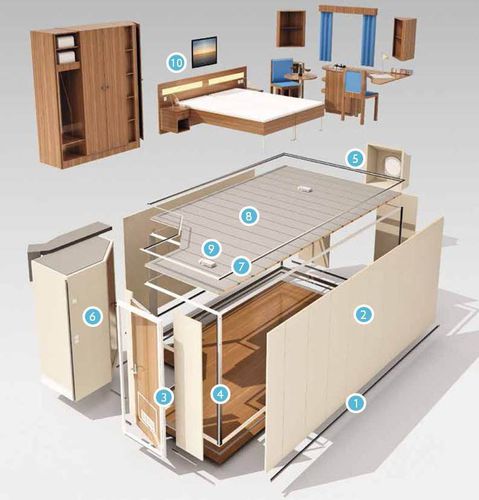 Cabina prefabricada para buque - R&M Marine Products