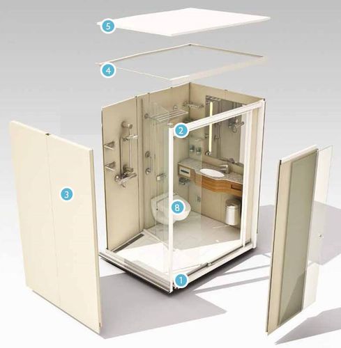 Cabina prefabricada para buque - Wet units - R&M Marine Products