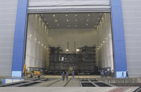 Cabina de arenado para astillero naval - Straaltechniek International
