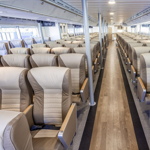 Asiento para buque de pasajeros - WM 1000 EXECUTIVE - West Mekan - con reposabrazos / respaldo alto