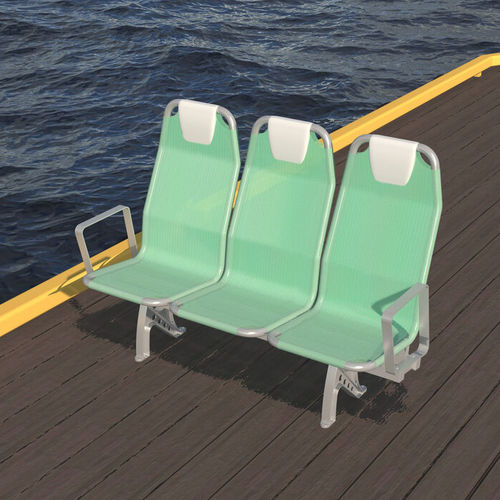 Asiento para buque de pasajeros - WM 1000 OUTDOOR - West Mekan - con reposabrazos
