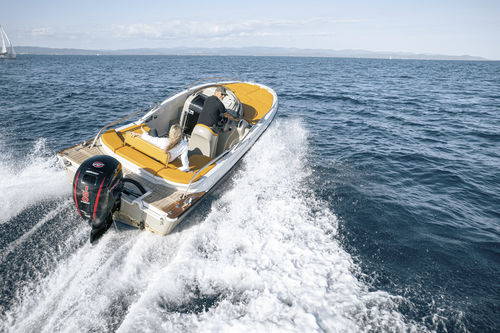 Walkaround fueraborda - Libra 650 - CLEAR - bimotor / open / con doble consola