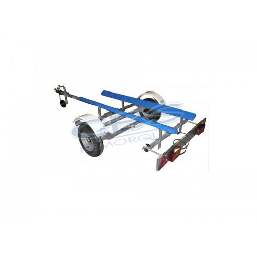 Remolque de carretera - P0150 - sarl CBS Remorques - para barco / de 1 eje / con patines